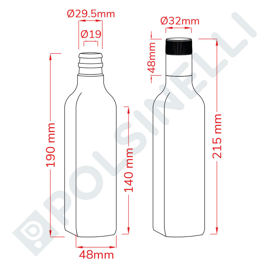 Botella Marasca 250 ml UVAG con Tapón Guala Antirrelleno (42 Unidades)