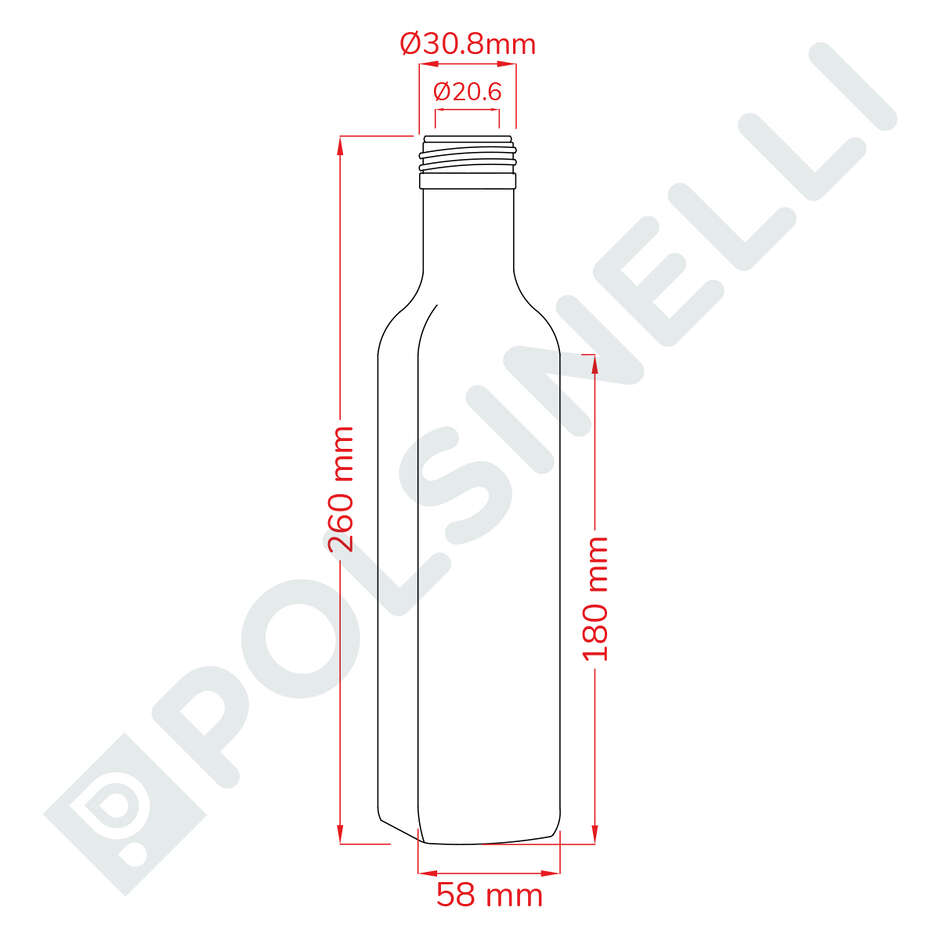 Botella Marasca 500 ml uvag (unid. 35)