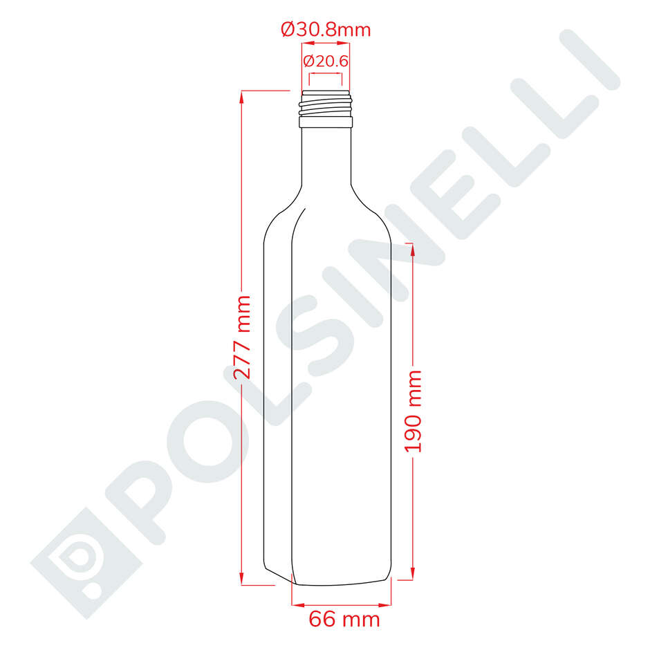 Botella Marasca 750 ml uvag (unid. 24)