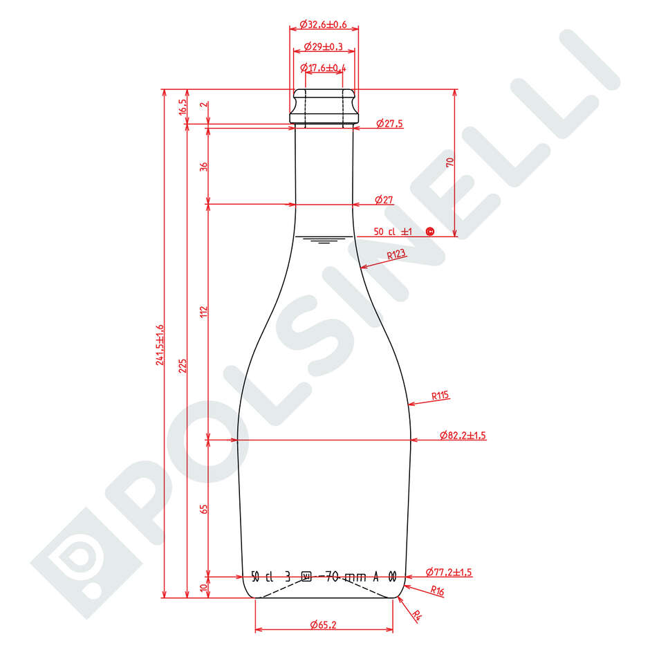 Botella para cerveza de 500 ml Friz (20 PC)