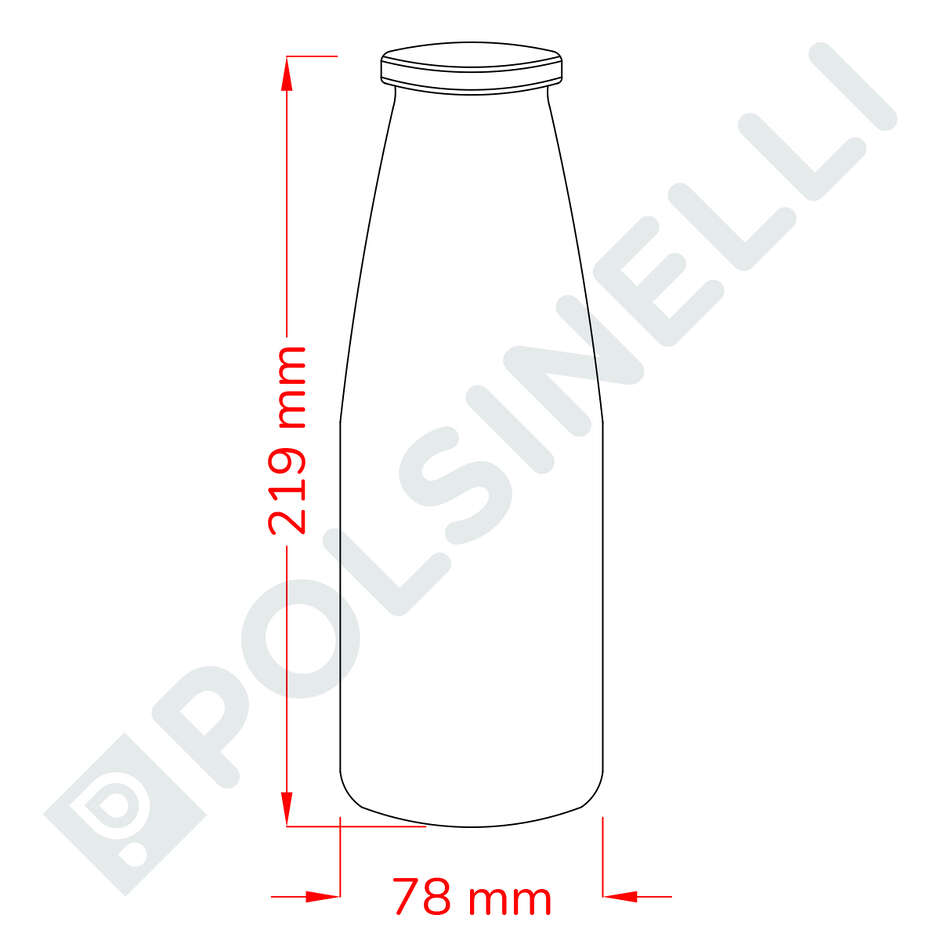 Botella para salsa de tomate 720 ml (unid. 20)
