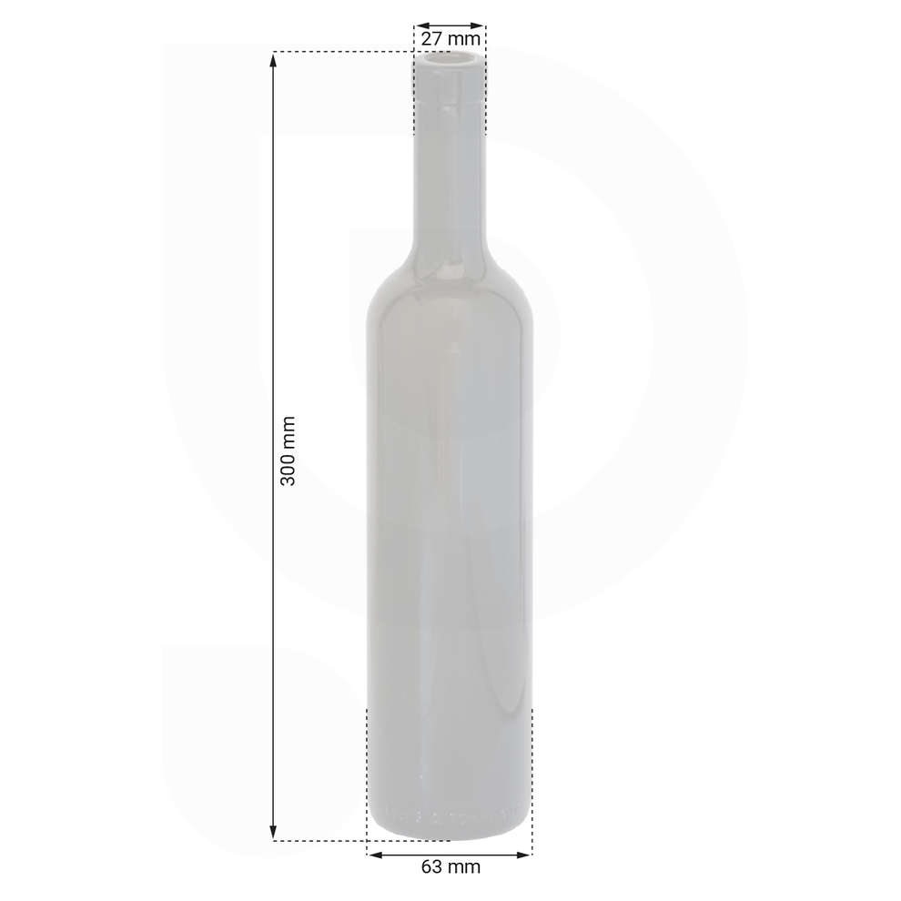 Bottiglia bordolese Europea 500 mL uvag (20 pezzi)