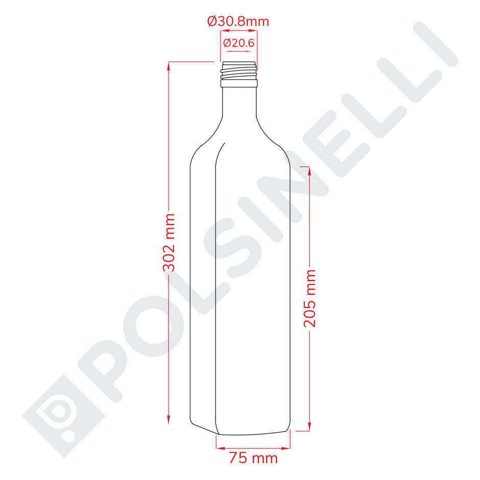 Bottiglia Marasca 1 L mb (20 pezzi)