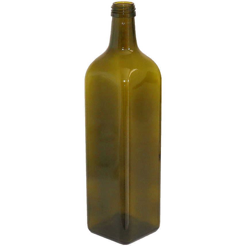 kit 100 bottiglie marasca verde uvag per olio con tappo filettato salva goccia 