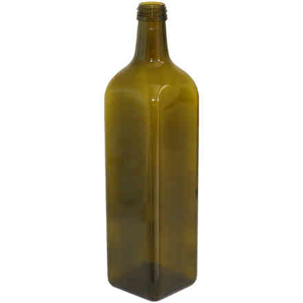 Imperdibile bottiglia olivolio di vetro colore verde oliva cl 750 per olio vini 