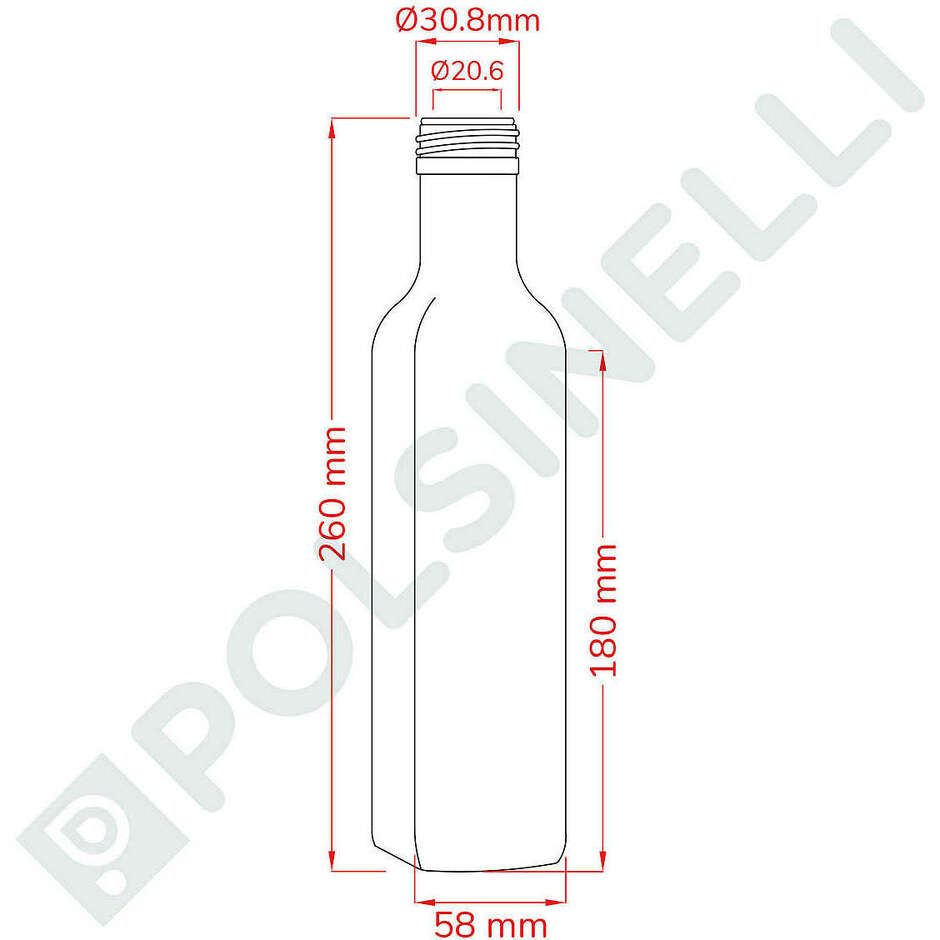 Bottiglia Marasca 500 mL mb (1400 pezzi)