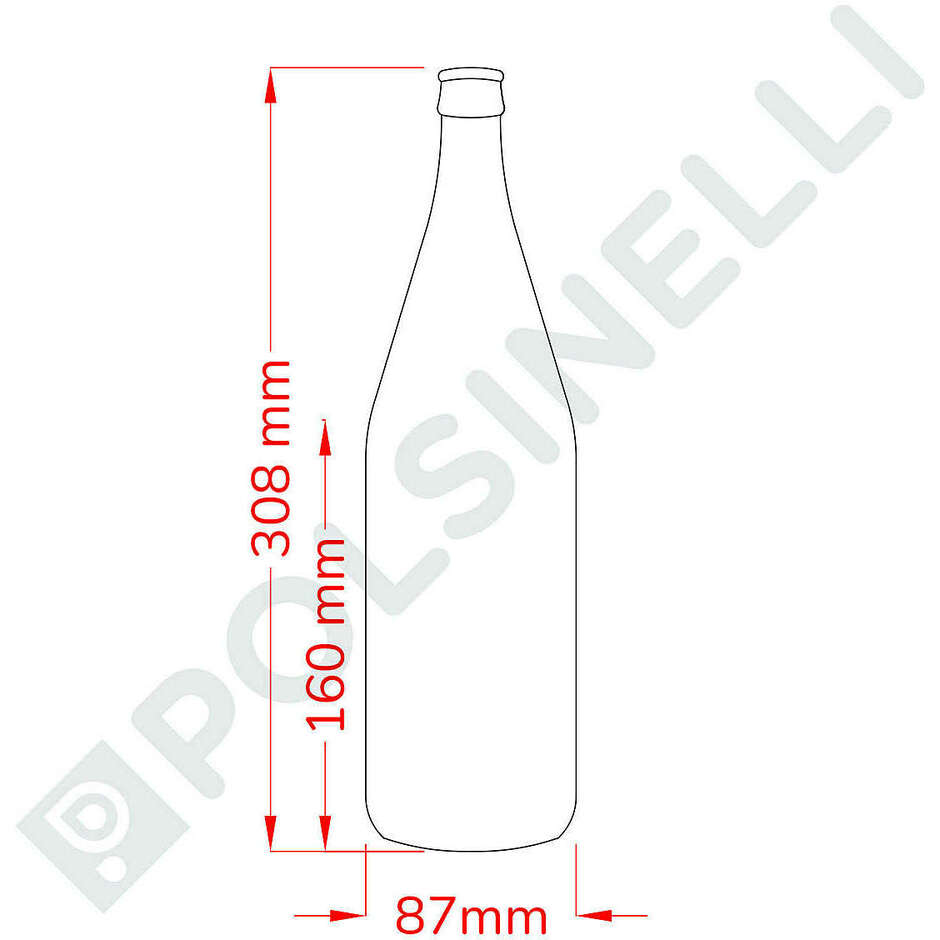 Bottiglia per acqua minerale 1 L (640 pezzi)
