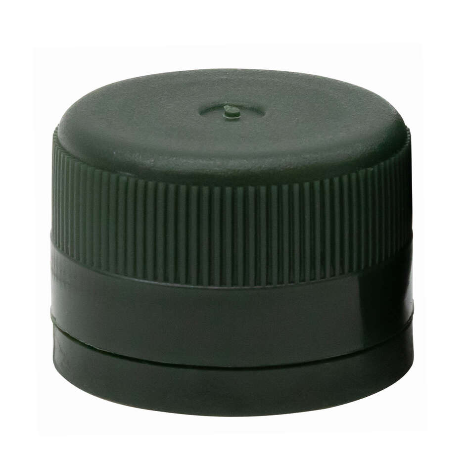 Bouchon à vis en plastique vert auto-obturant avec anti-goutte ⌀31,5 (1600 pcs)