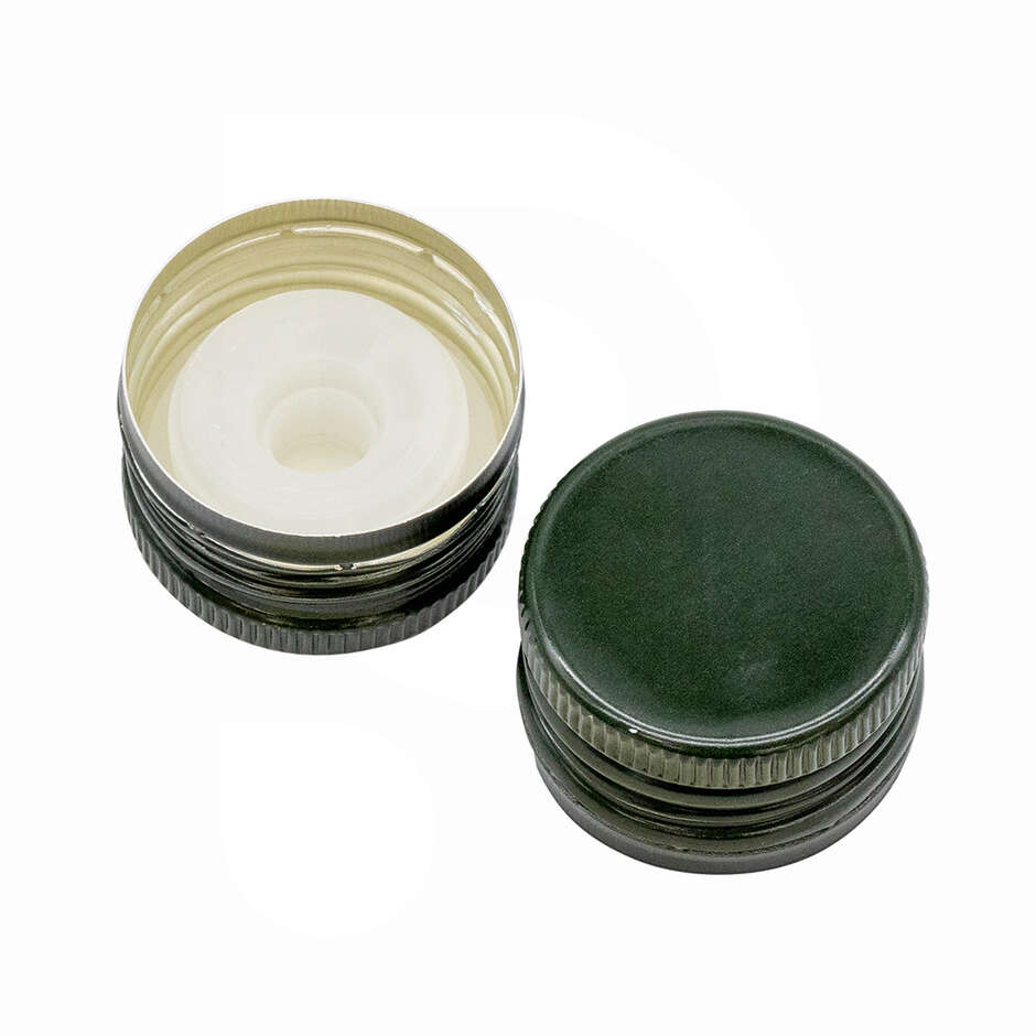 Bouchon à vis pré-fileté avec verseur vert ⌀31,5 (100 pcs)