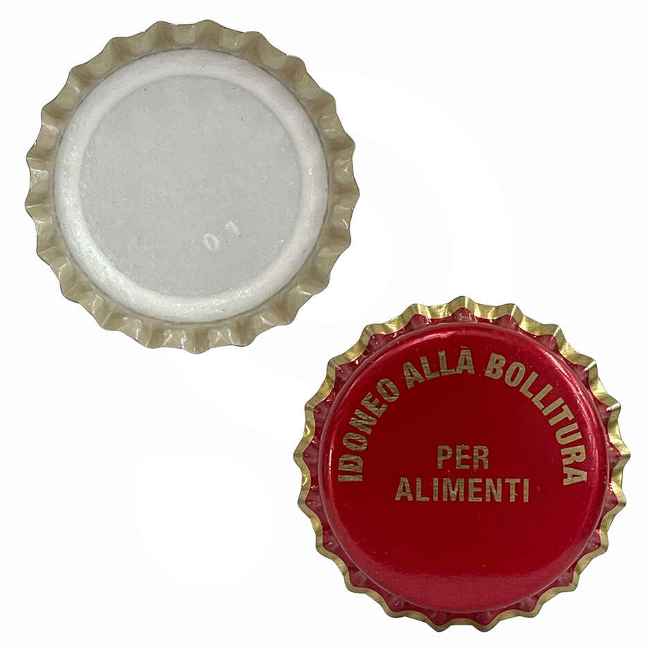 Bouchon couronne rouge ébullition ⌀26 (100 pcs)