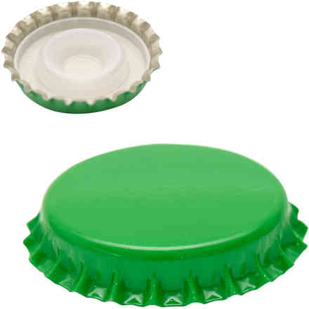 Bouchon couronne vert avec capuchon intérieur ⌀29 (200 pcs)