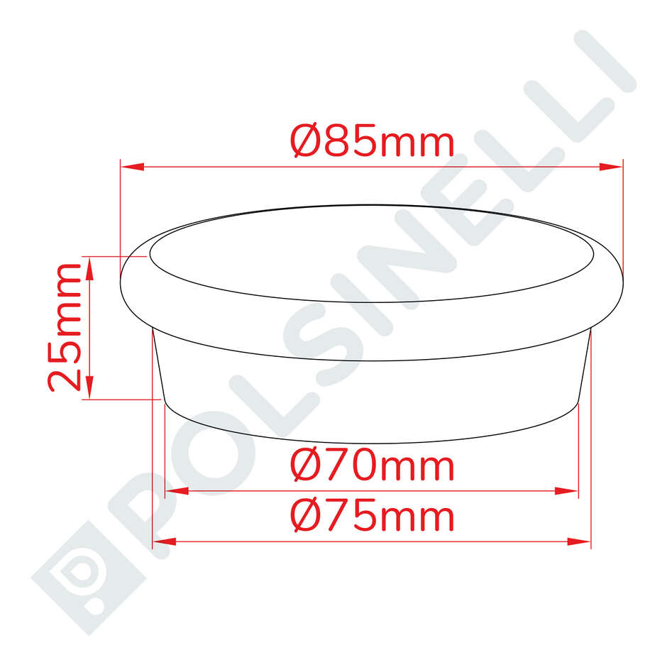Bouchon en liège aggloméré pour bocaux ⌀70 (2 pcs)