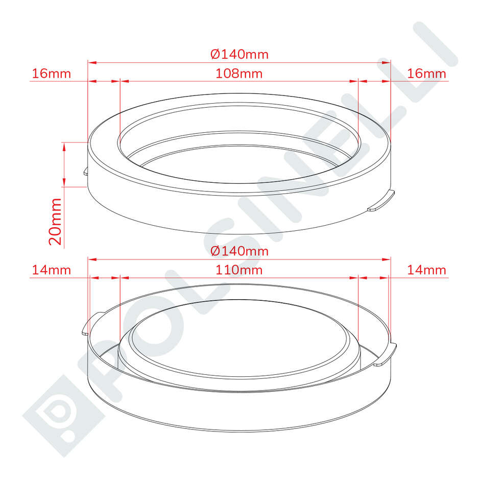 Bouchon en plastique pour dames-jeannes goulot large (10 pcs)