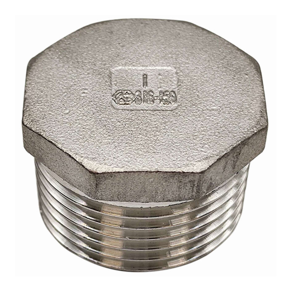 Bouchon mâle inox 1"