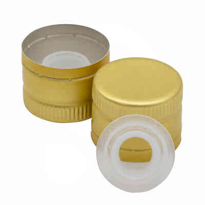 Bouchon à vis non fileté Or avec verseur ø 31,5 (100 Pcs)