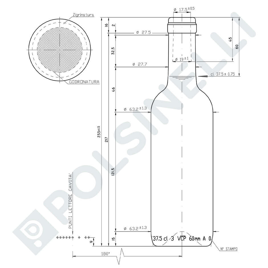 Bouteille Bordelaise 375 ml Uvag (30 pcs)