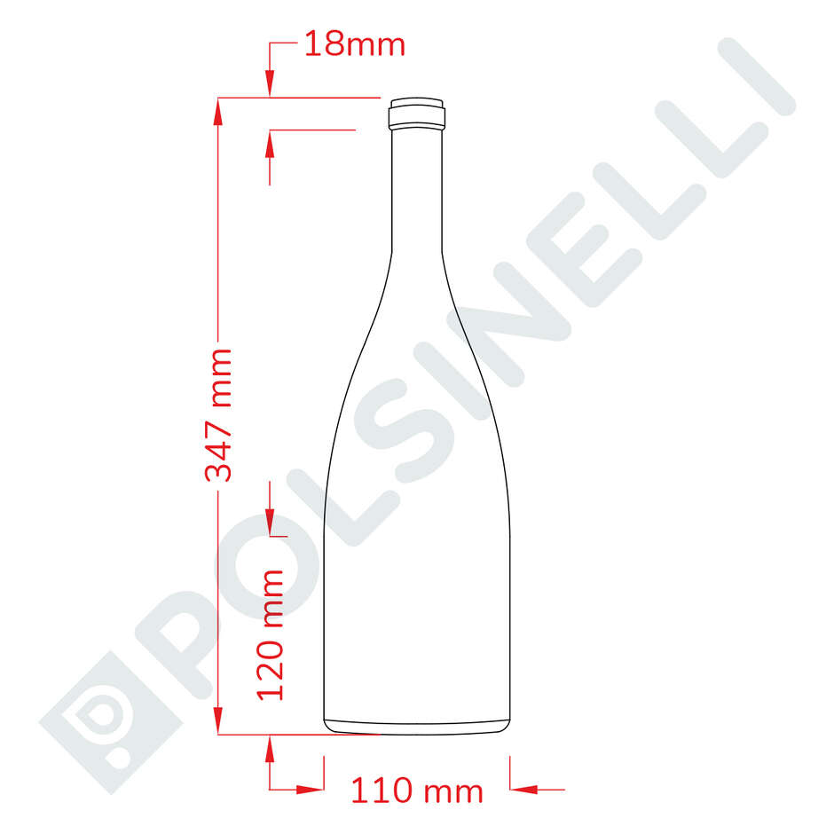 Bouteille Borgognotta Magnum 1,5 L Uvag (1 pièce)