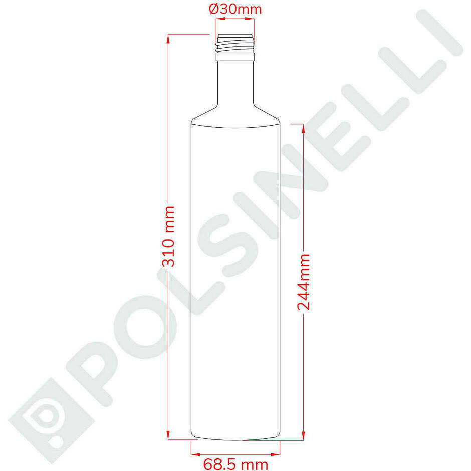 Bouteille Dorica 750 ml (880 pcs)
