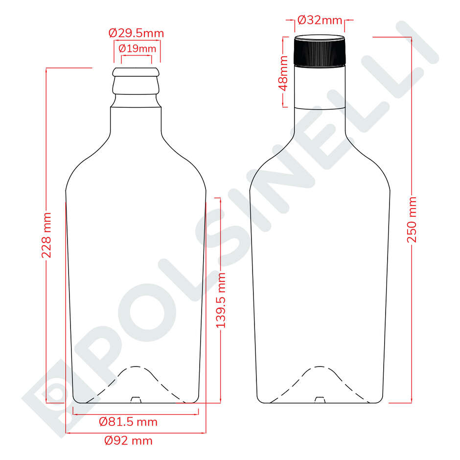Bouteille Reginolio 750 ml avec bouchons Guala non rechargeables (11 pcs)
