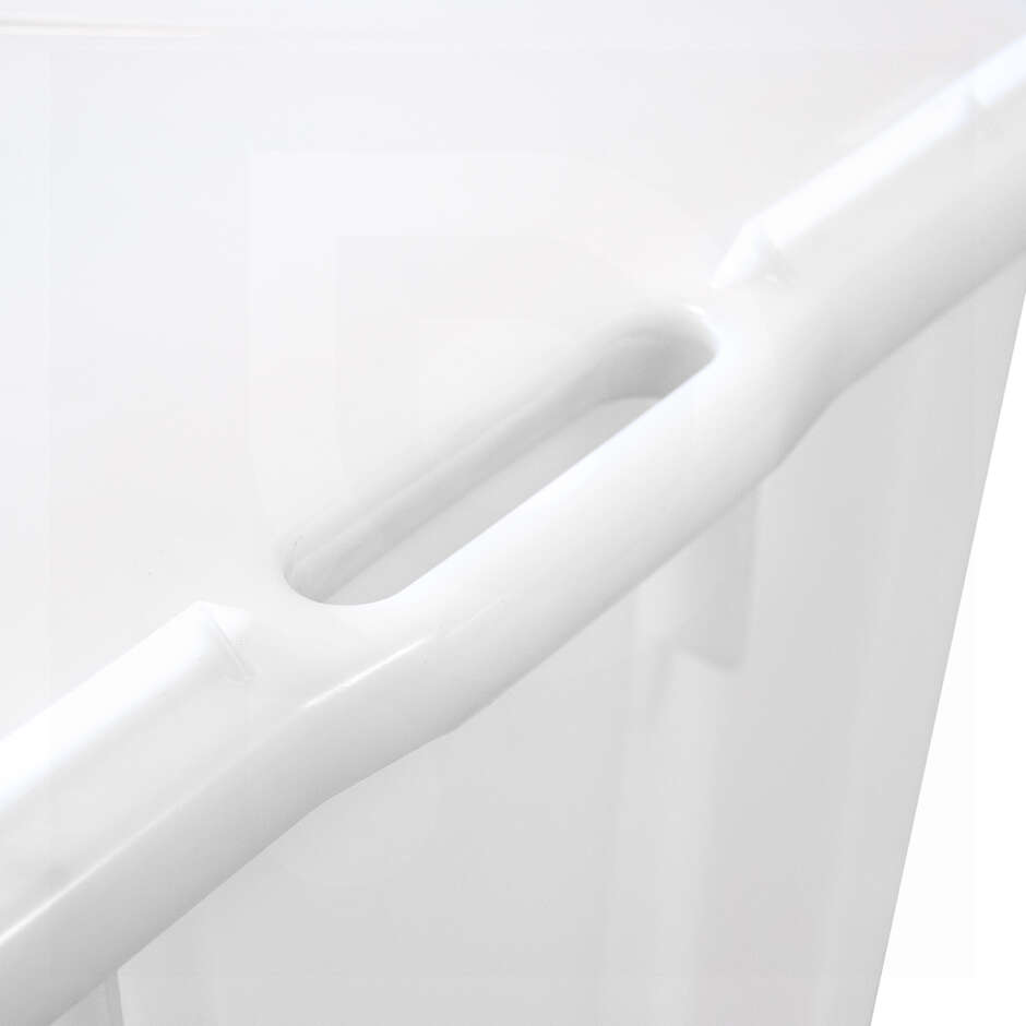 Boîte blanche en polyéthylène alimentaire avec couvercle 65 L