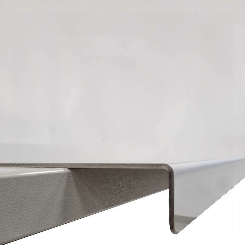 Brett aus Edelstahl AISI 304 mit Rand - 80x50 cm