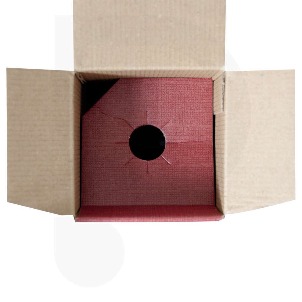 Burgundy carry wine box for 1 bottle (10 pieces)