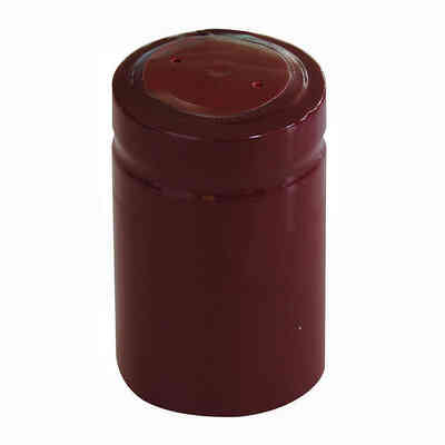 Burgundy PVC capsule ⌀33 (100 pcs)