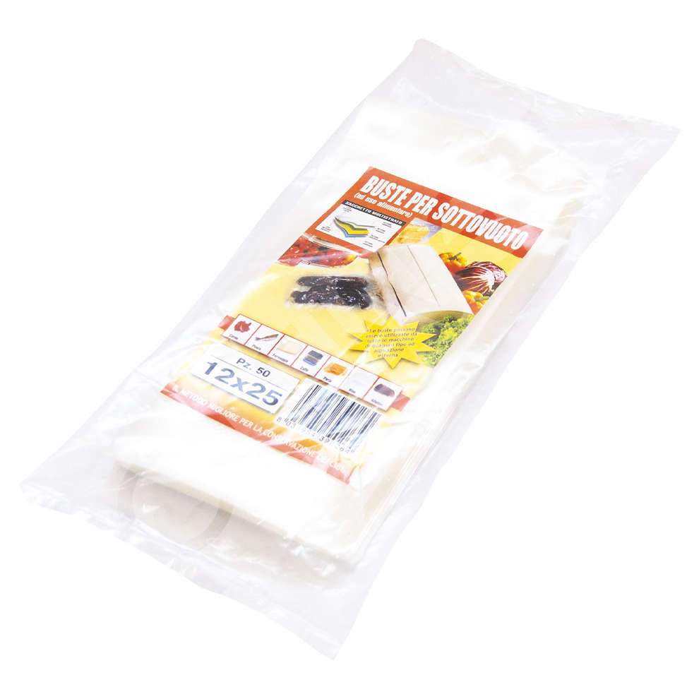 Busta sottovuoto goffrata 12x25 (50 pezzi)