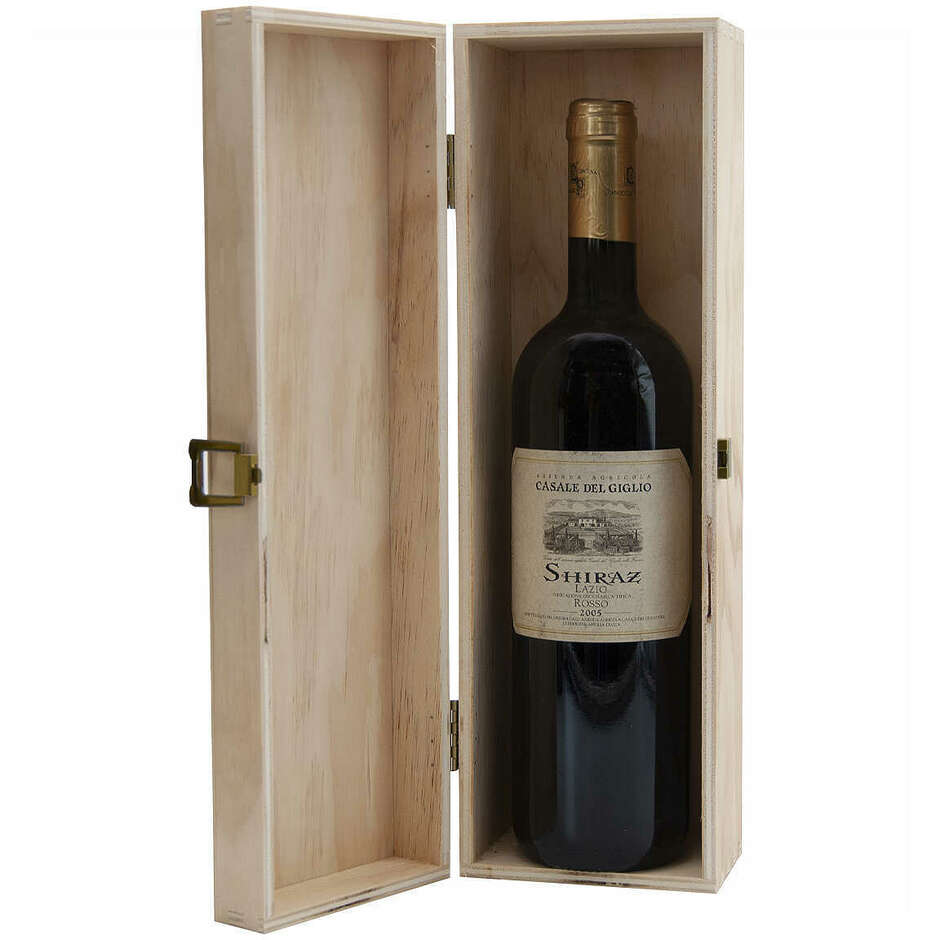 Caja de madera para botella 1 plaza (1 pieza)