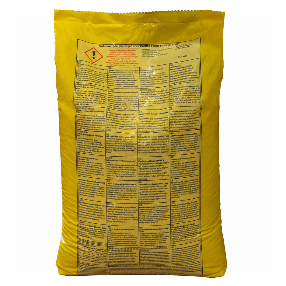 Calcium Chloride Caso® Food Flakes Solvay (25 kg)