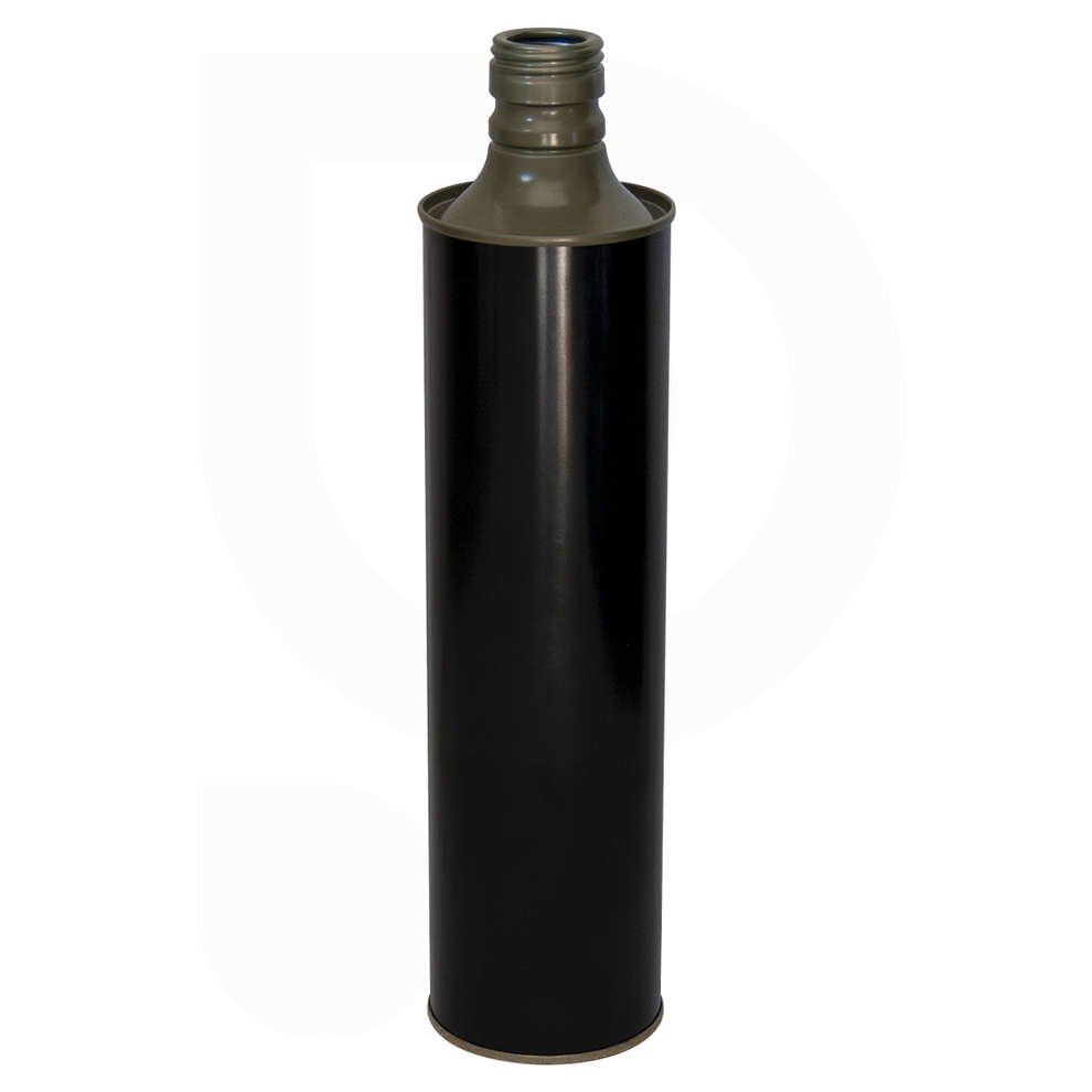 Canette pour huile noir brilliant 75 cl (35 pcs)