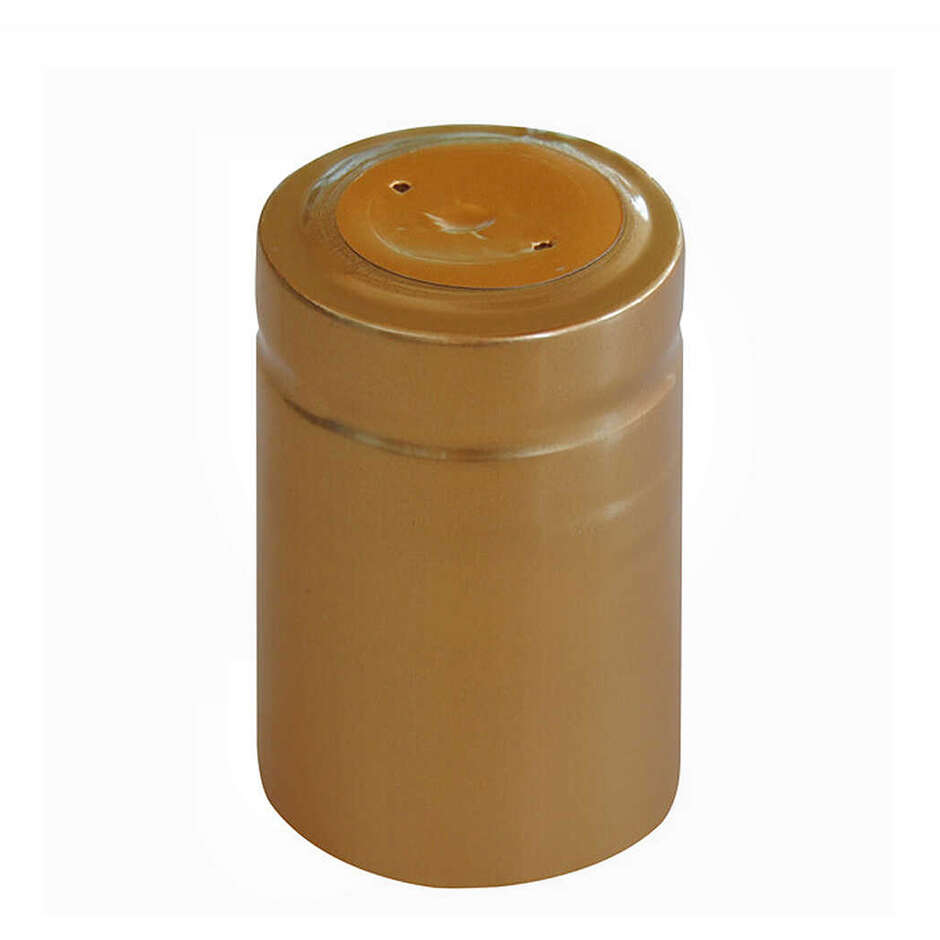 Cápsula de PVC dorada ⌀33 (100 pzas)