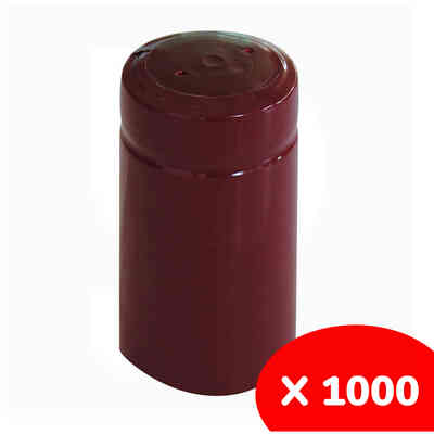 Capsula in PVC bordeaux ⌀31 (1000 pezzi)