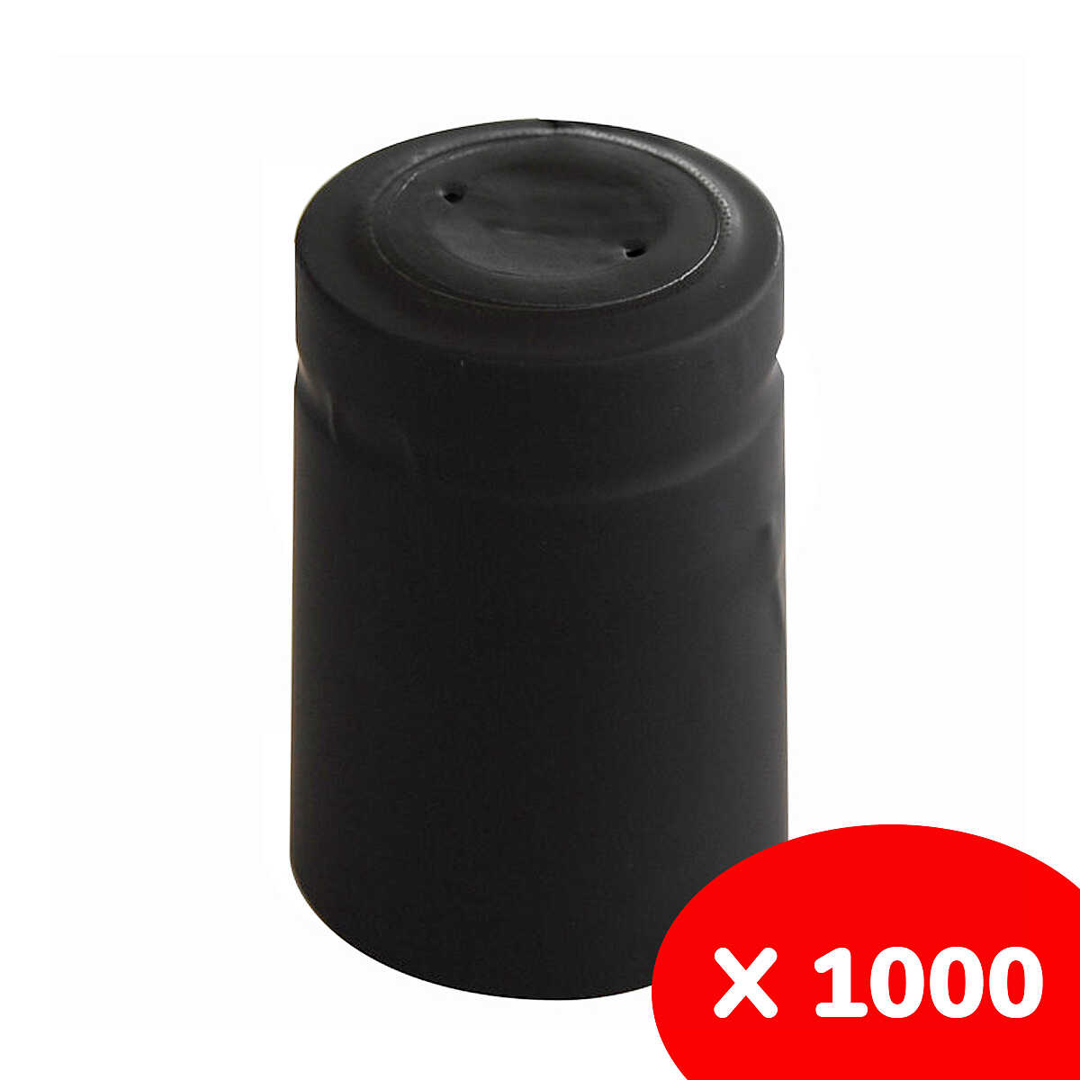 Capsula in PVC nera ⌀33 (1000 pezzi) Vino