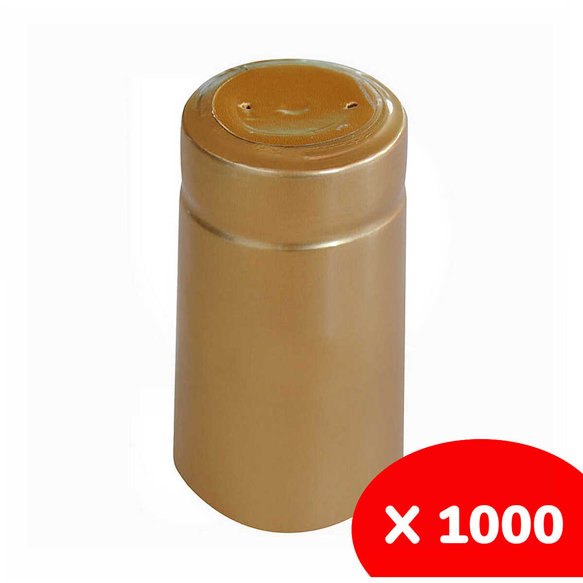 Capsula in PVC oro ⌀31 (1000 pezzi) Vino