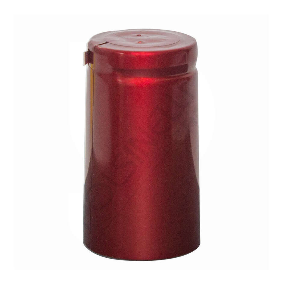 Capsula in PVC rosso metallizzato ⌀31 (100 pz)