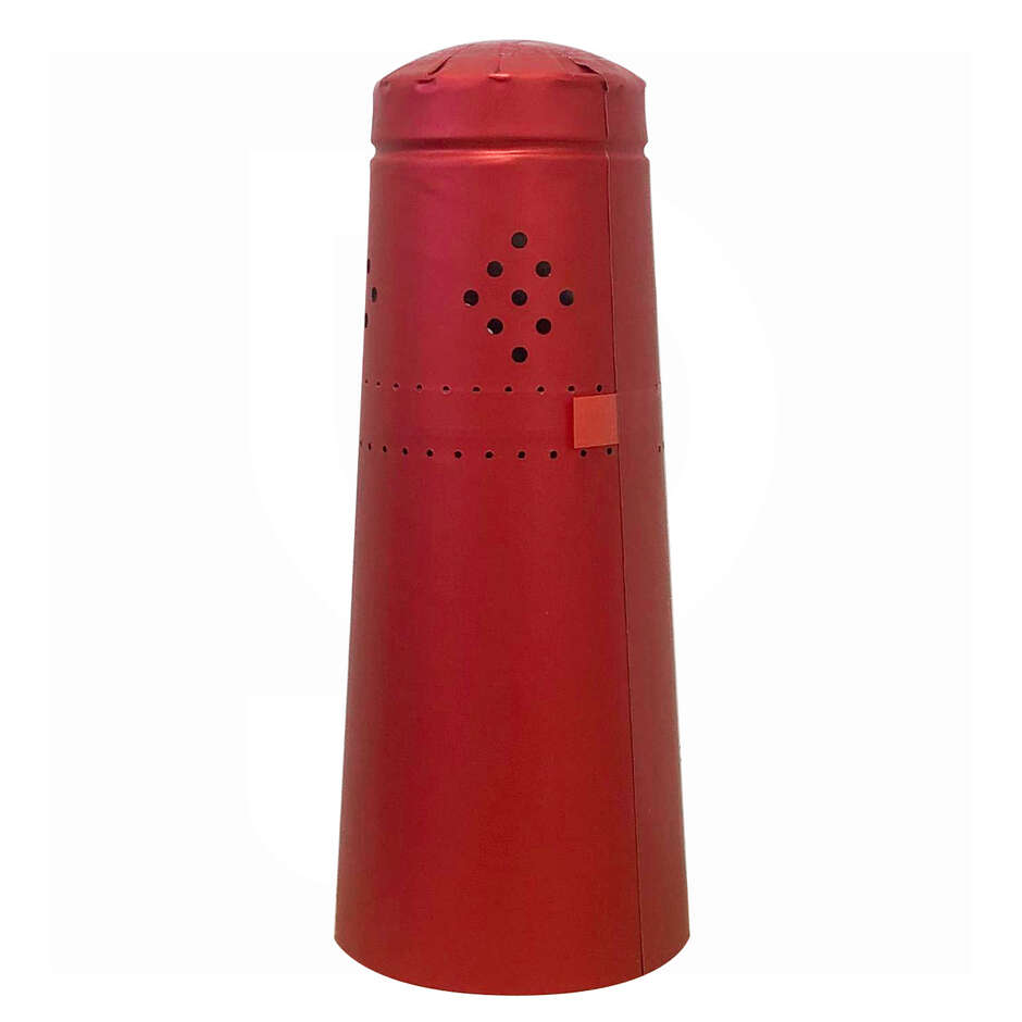Capsule en polilaminé rouge (25 pcs)