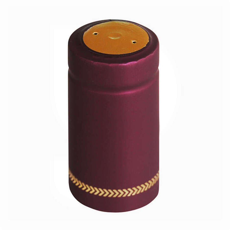 Capsule en PVC carmin ⌀31 (100 pcs)