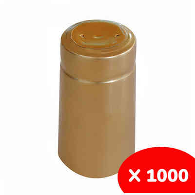 Capsule en PVC dorée ⌀31 (1000 pcs)