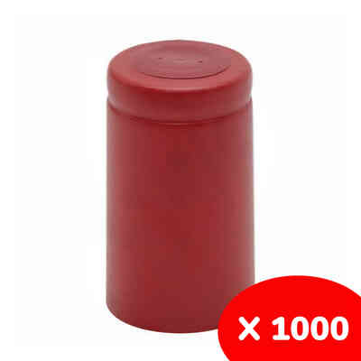 Capsule in red PVC ⌀33 (1000 pcs)