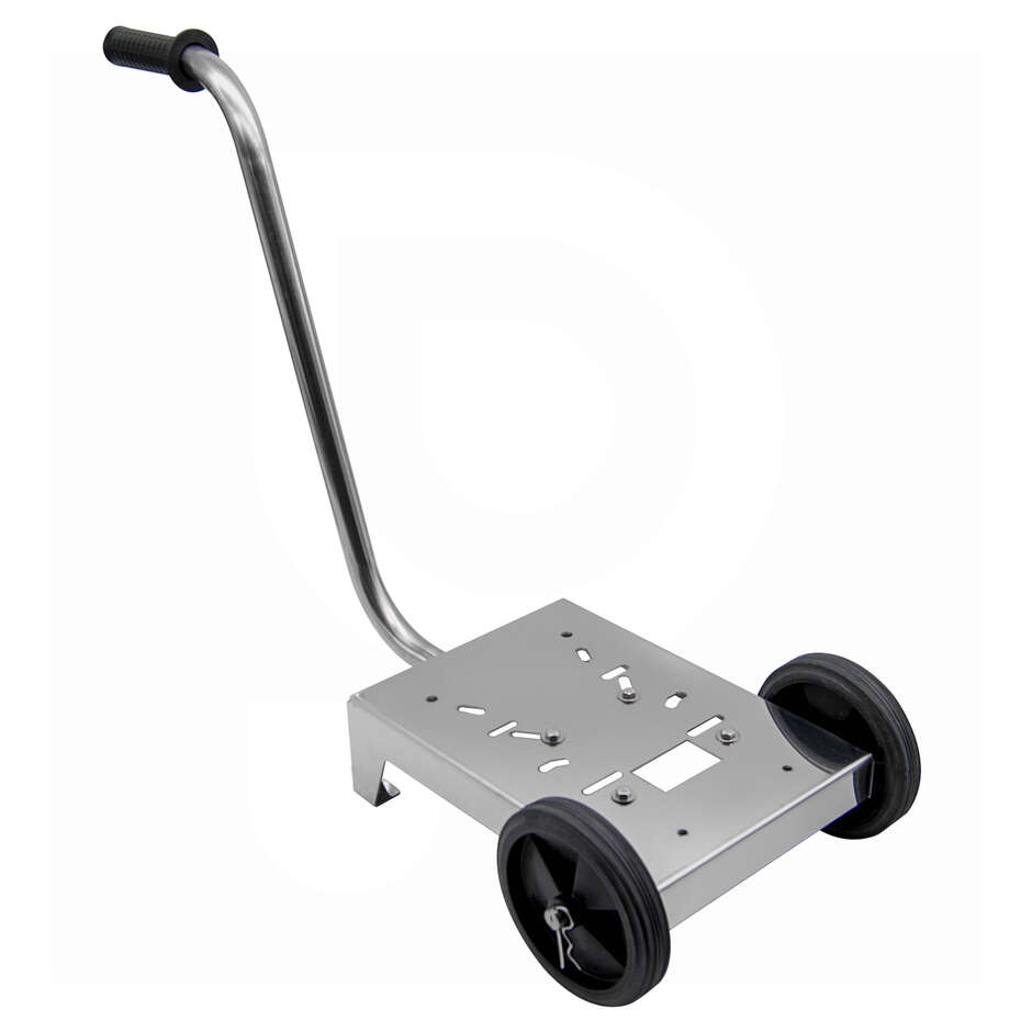 Carretilla Midi de acero inoxidable para electrobomba