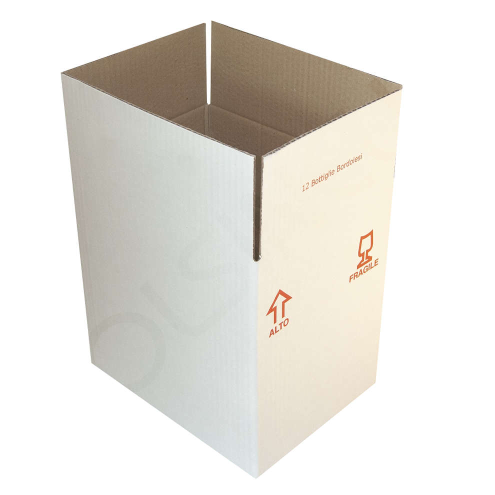 Carton pour 12 bouteilles bordelaises 750 mL (10 pcs)