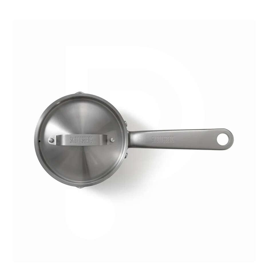 Casserole Stainless Steel Skottsberg avec couvercle Ø 14 cm – 0,1 L