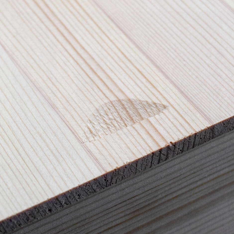 Cassetta in legno 3 posti con coperchio scorrevole (1 pezzo)