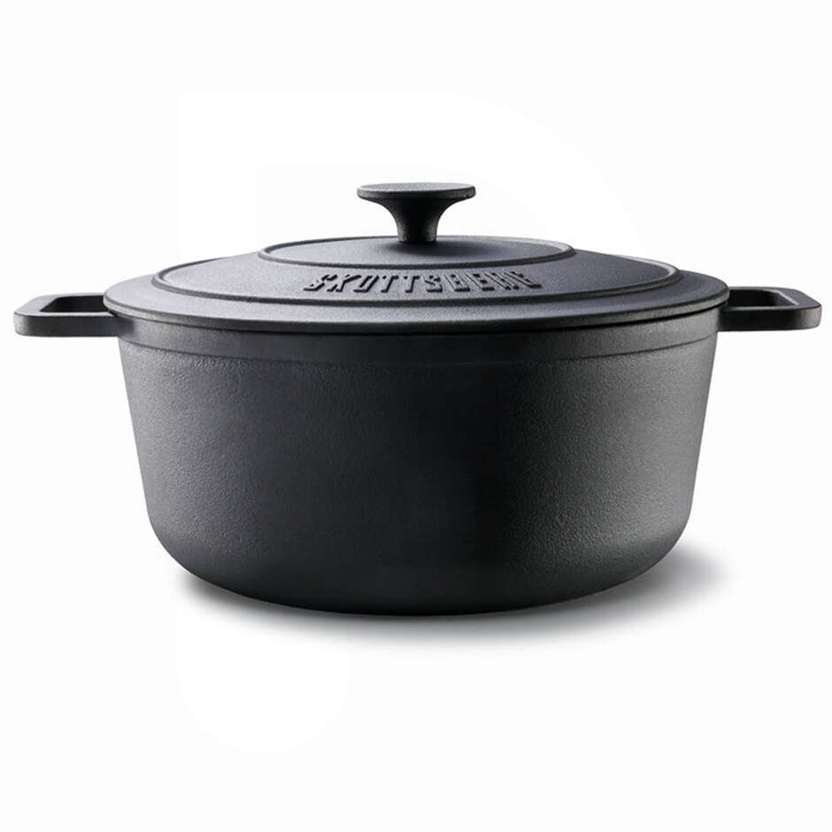 Cast Iron Deep Casserole with Lid Ø 28 cm – 5.5 L