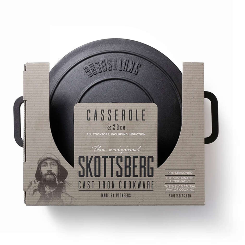 Cast Iron Deep Casserole with Lid Ø 28 cm – 5.5 L