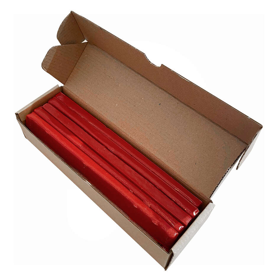 Cera roja en tiras (10 piezas)