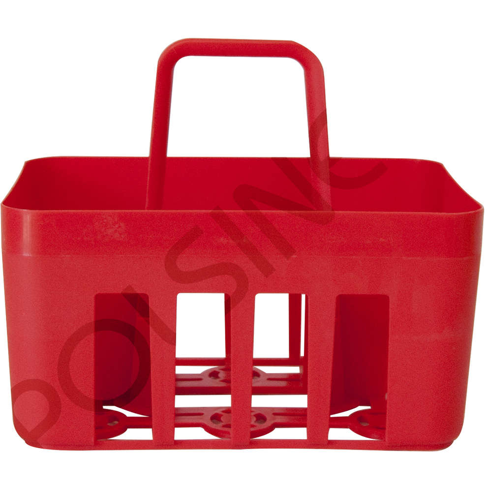 Cestello Portabottiglie Plastica 6 Posti Rosso - Impilabile Mobil Plastic - Foto 6