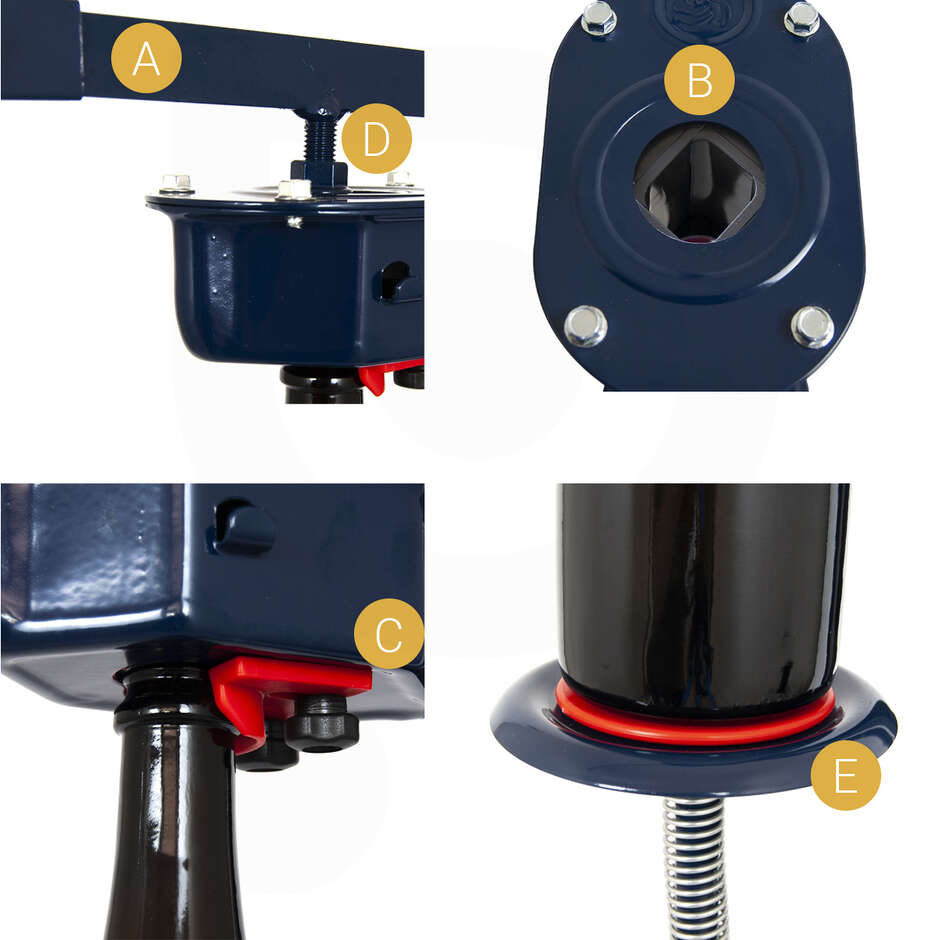 Champagne capping machine with resin jaws