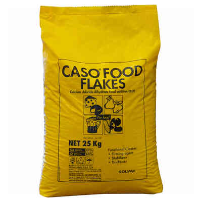 Chlorure de calcium Caso® Food Flakes Solvay (25 kg)